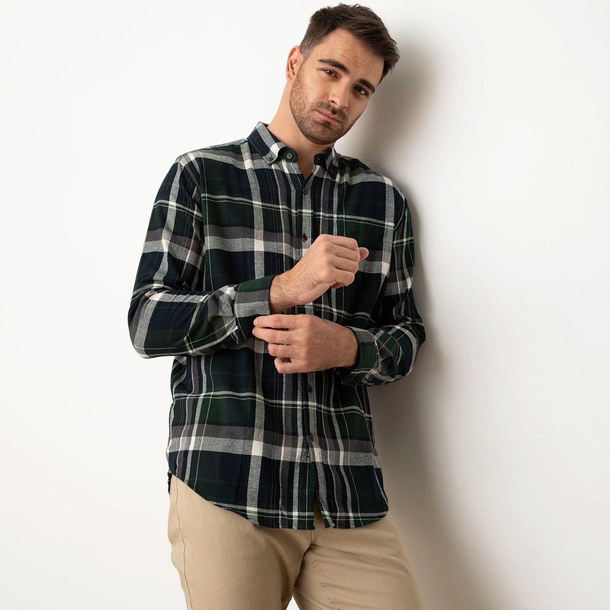 NEWPORT - Camisa Sport Manga Larga Hombre Newport