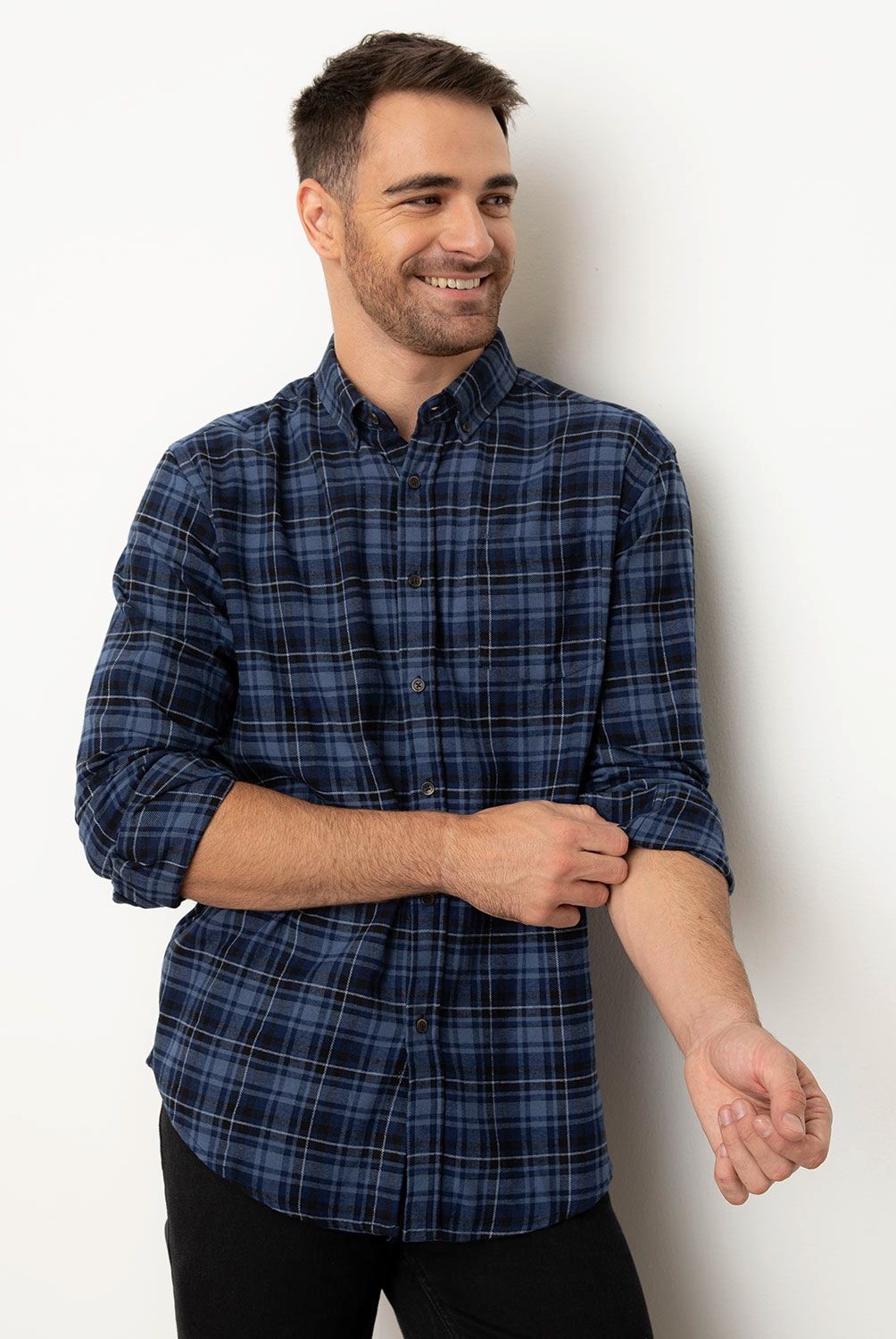 NEWPORT - Camisa Sport Manga Larga Hombre Newport