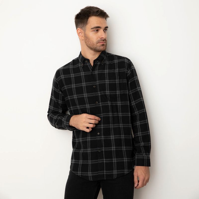 NEWPORT - Camisa Sport Manga Larga Hombre Newport