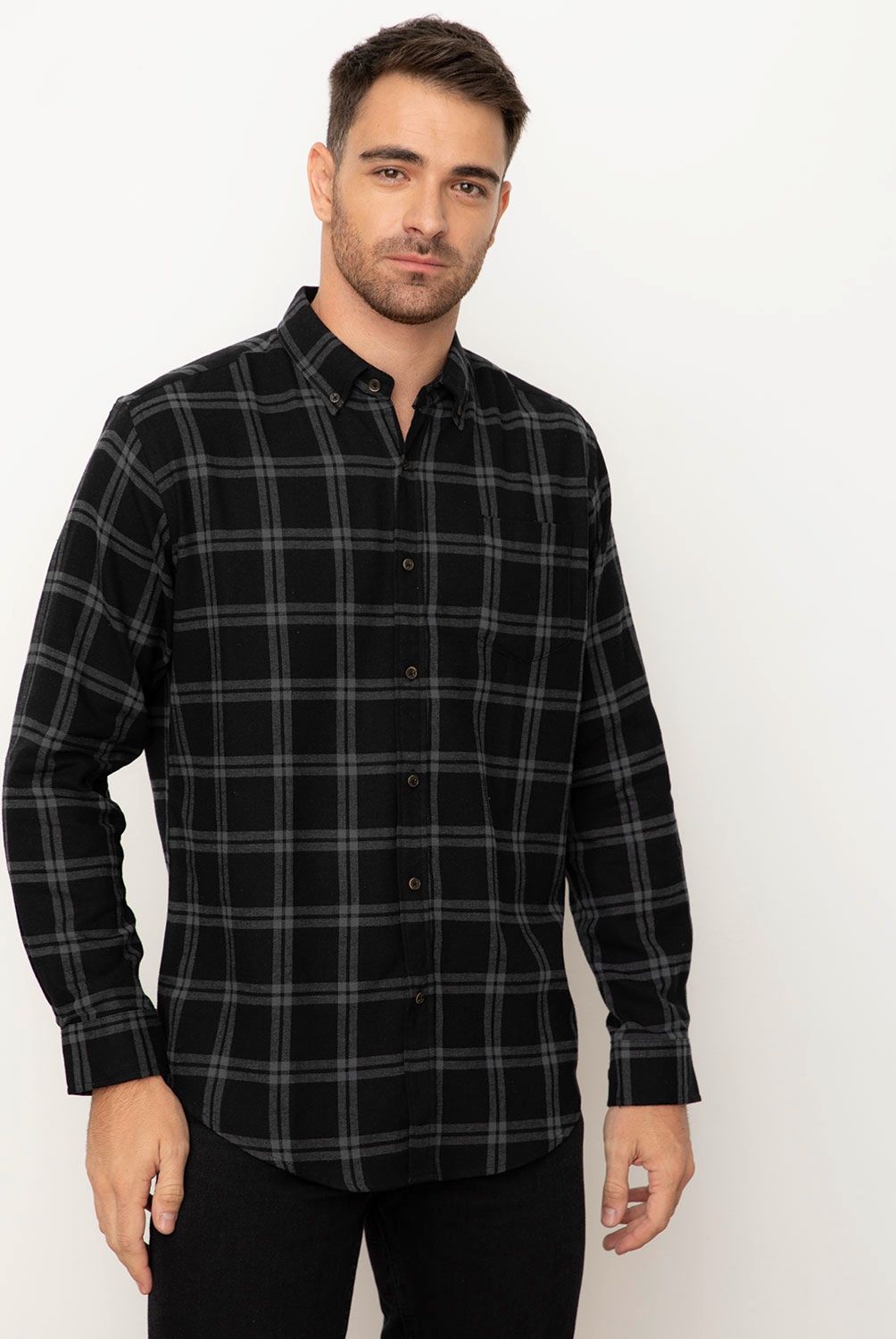 NEWPORT - Camisa Sport Manga Larga Hombre Newport