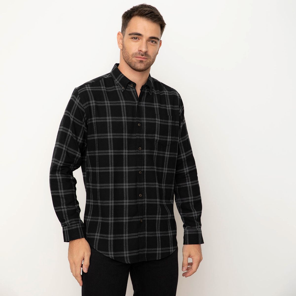 NEWPORT - Camisa Sport Manga Larga Hombre Newport