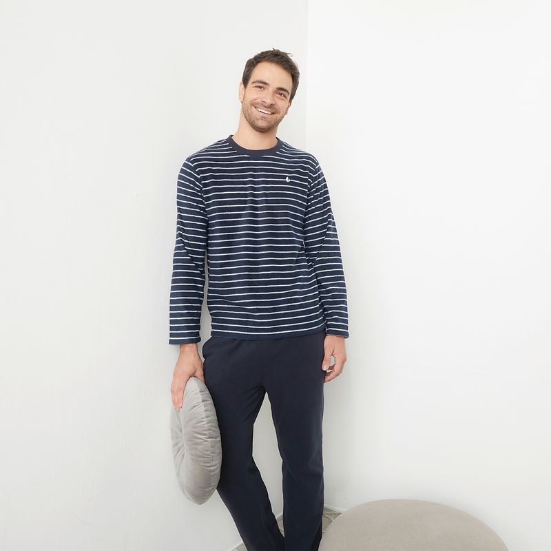 NEWPORT Conjunto Pijama De Polar Largo Hombre Newport