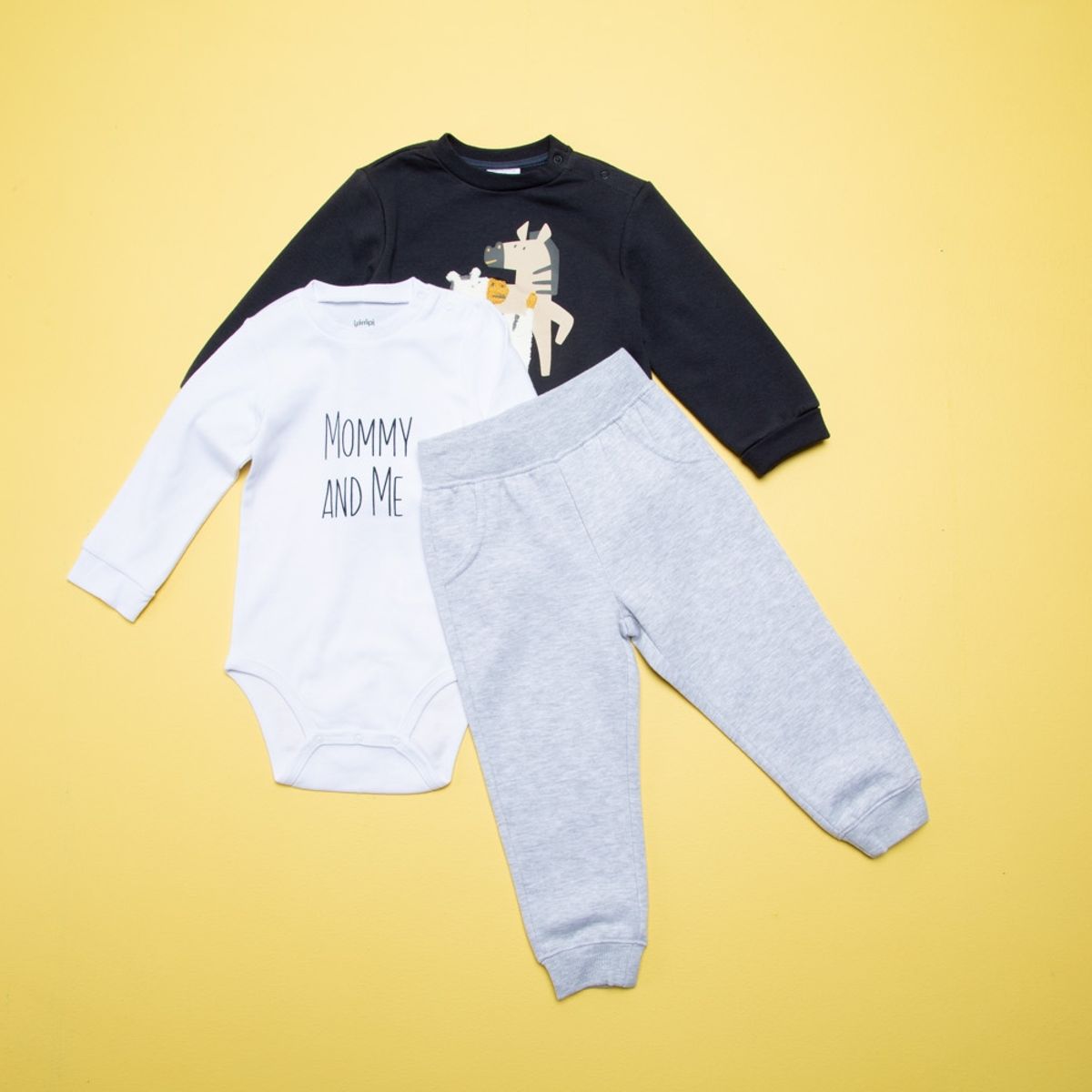 YAMP - Conjunto Bebé Niño 3 Piezas Algodón Yamp