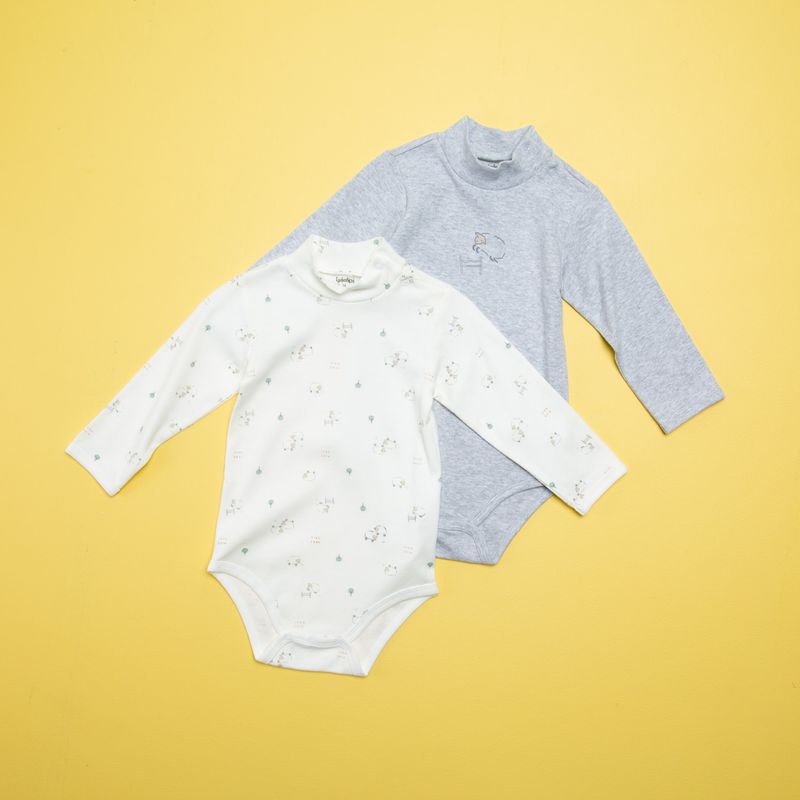 YAMP - Body Bebé Niño Pack De 2 Unidades Algodón Yamp