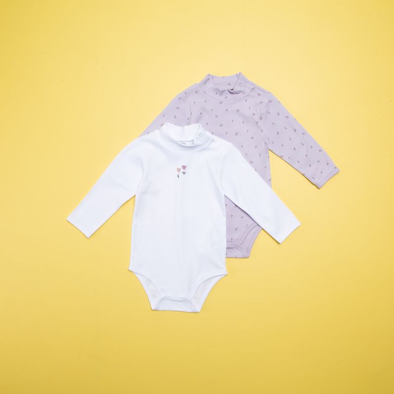 YAMP - Body Bebé Niña Pack De 2 Unidades Algodón Yamp