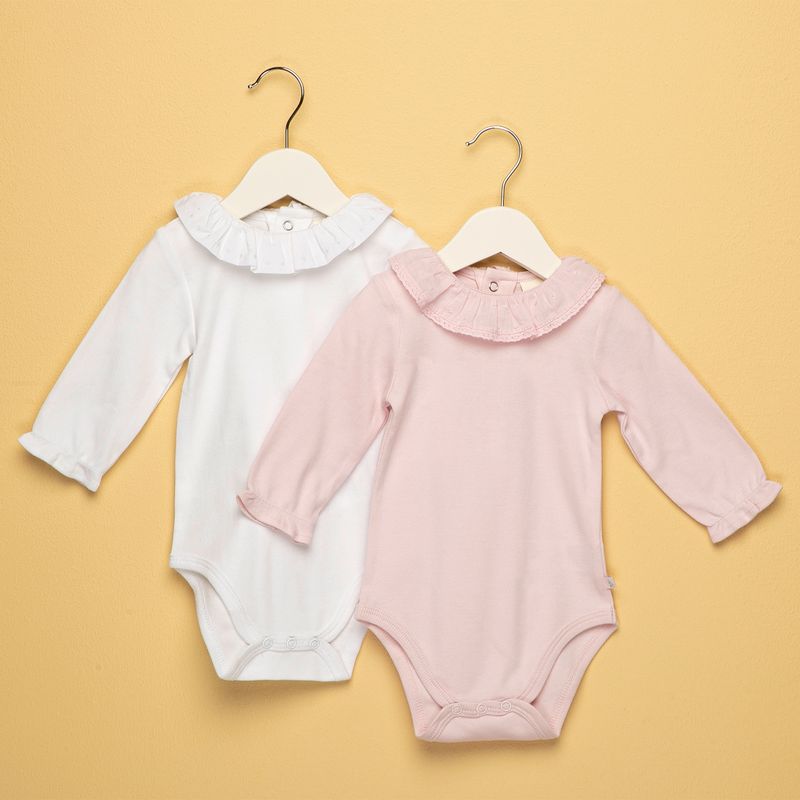 CONIGLIO - Body Bebé Niña Pack De 2 Unidades Algodón Coniglio