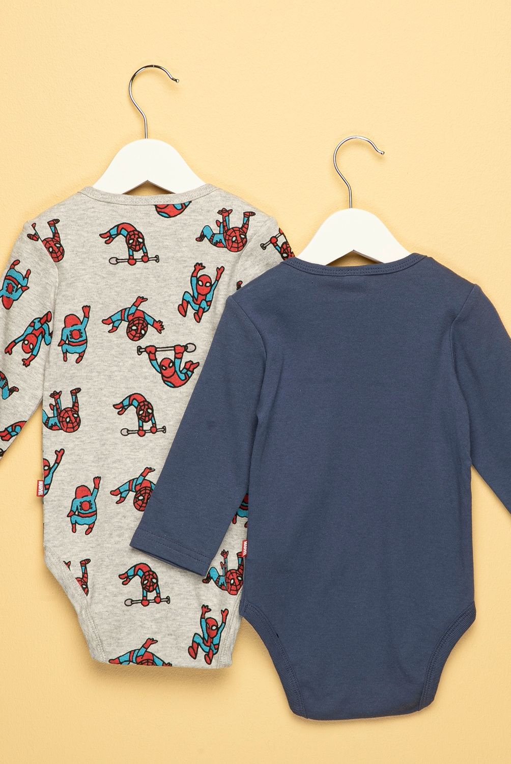 MARVEL - Body Bebé Niño Pack De 2 Unidades Algodón Marvel