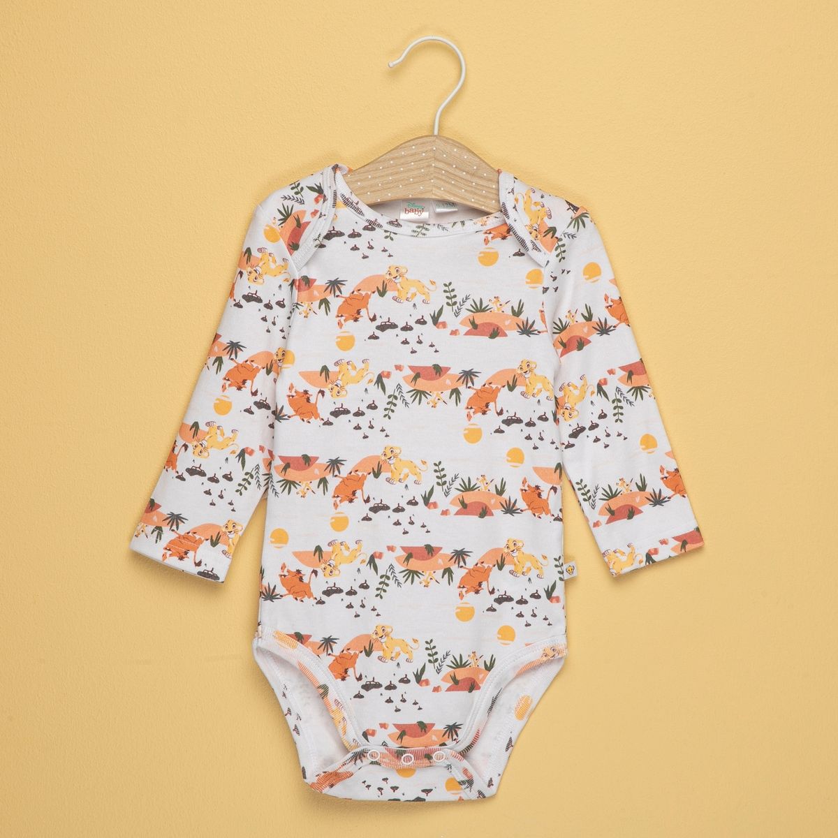 REY LEON - Body Unisex Bebé Pack De 2 Unidades Algodón Rey Leon