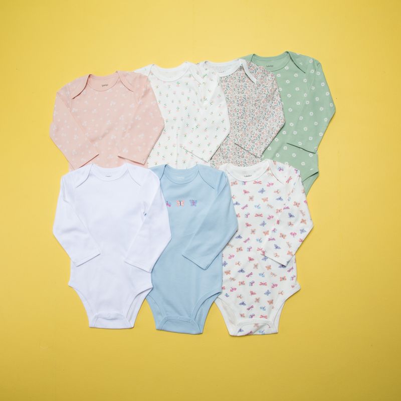 YAMP - Body Bebé Niña Pack De 7 Unidades Algodón Yamp