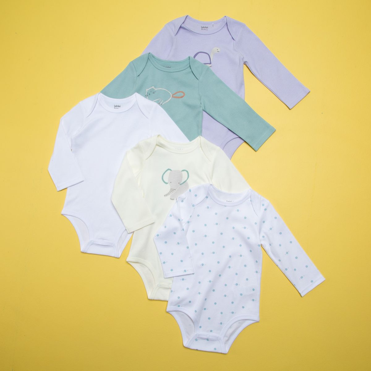 YAMP - Body Bebé Niña Pack De 5 Unidades Algodón Yamp