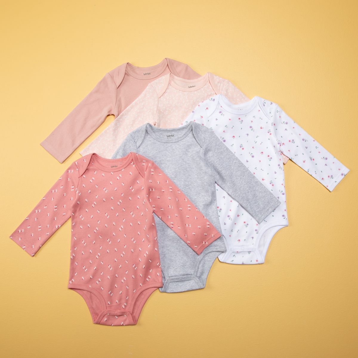 YAMP - Body Bebé Niña Pack De 5 Unidades Algodón Yamp