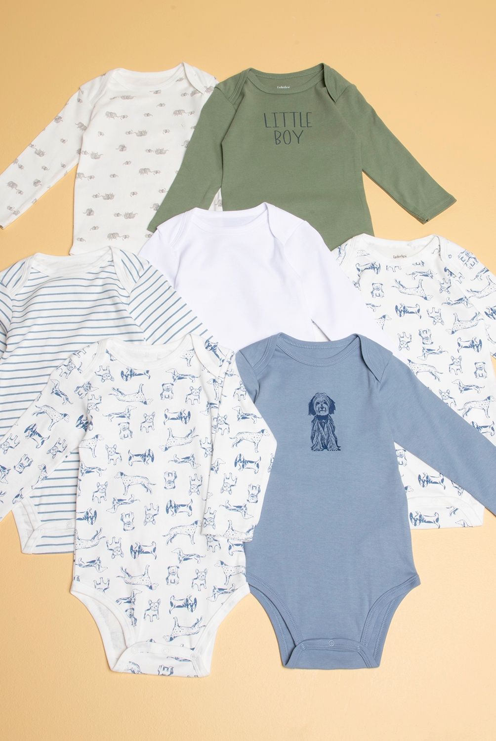 YAMP - Body Bebé Niño Pack De 7 Unidades Algodón Yamp