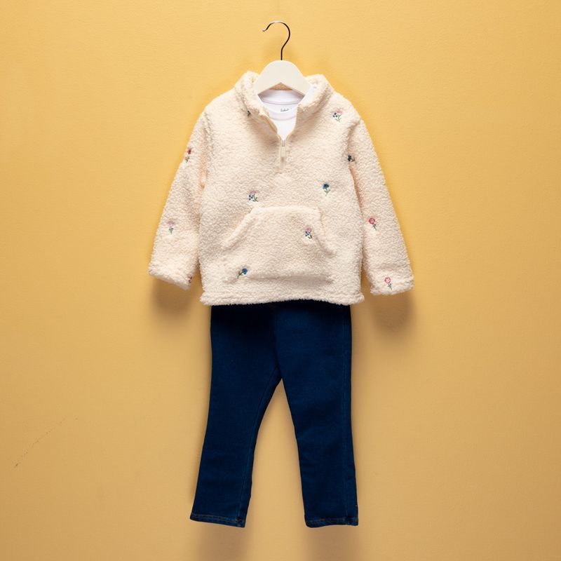 YAMP - Conjunto Bebé Niña 3 Piezas Algodón Yamp