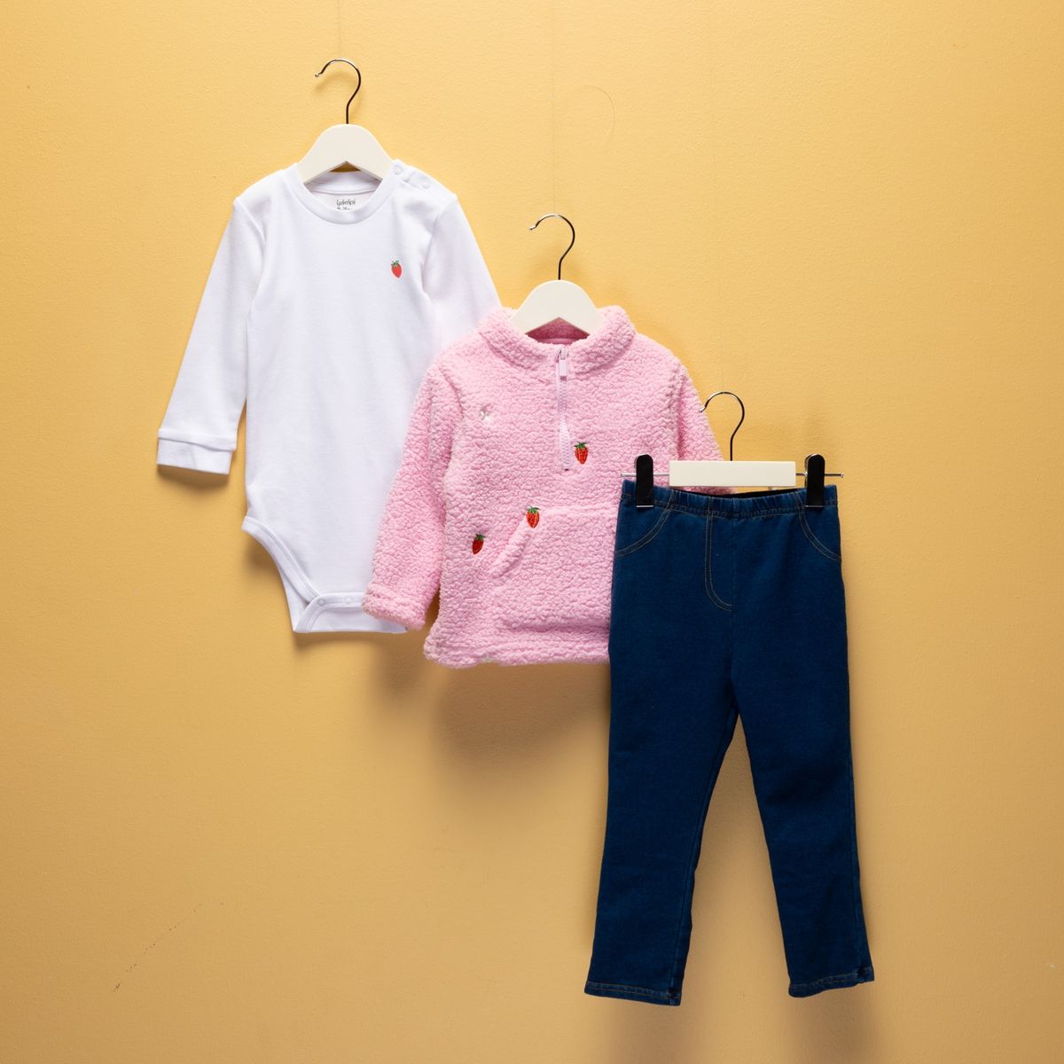 YAMP - Conjunto Bebé Niña 3 Piezas Algodón Yamp