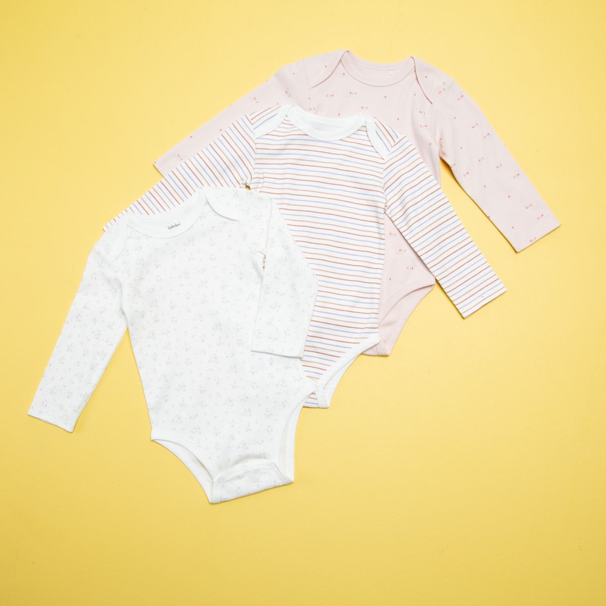 YAMP - Body Bebé Niña Pack De 3 Unidades Algodón Yamp