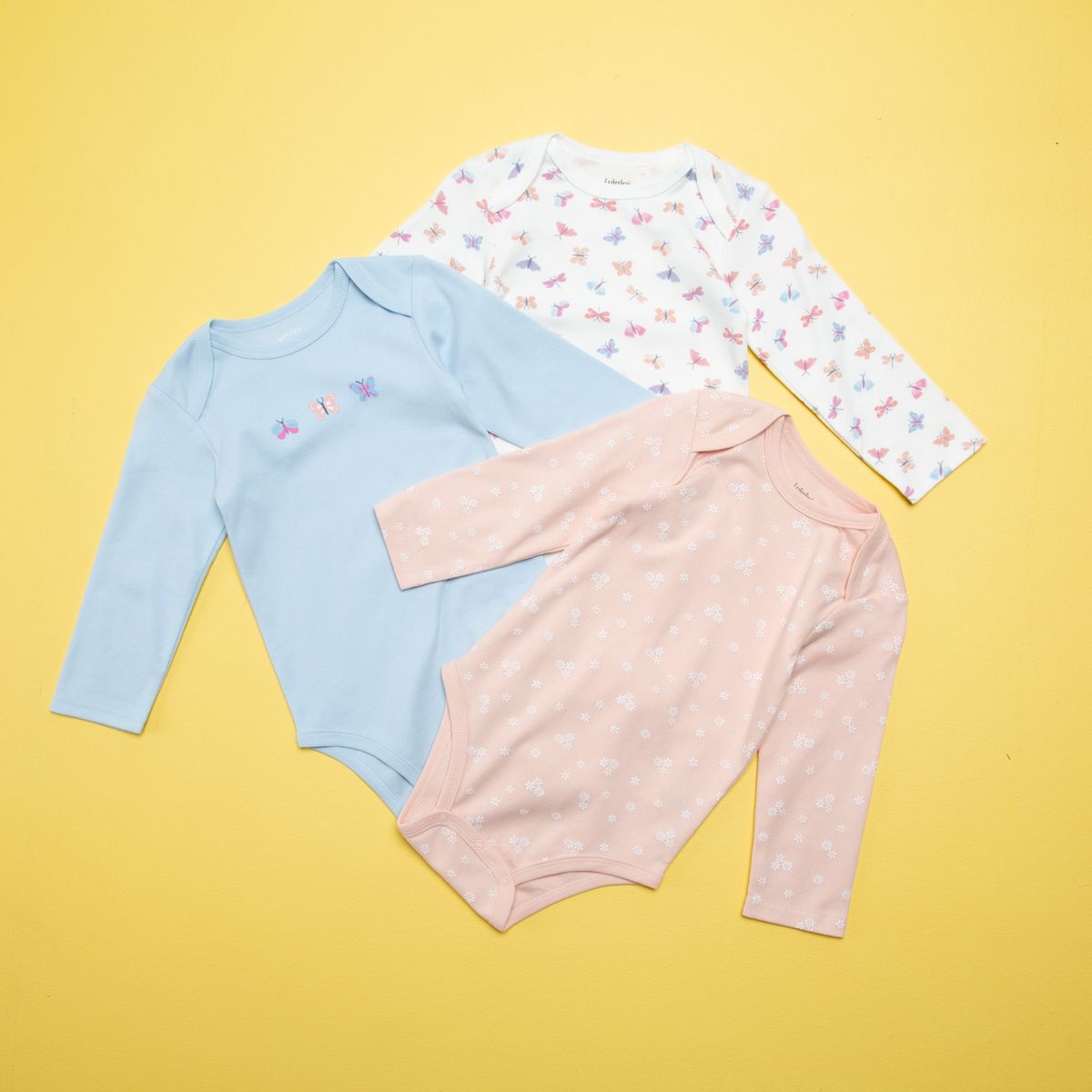 YAMP - Body Bebé Niña Pack De 3 Unidades Algodón Yamp