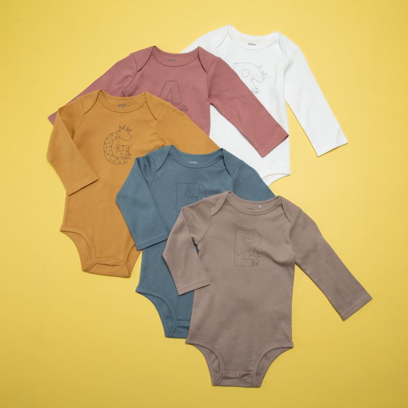YAMP - Body Bebé Niño Pack De 5 Unidades Algodón Yamp