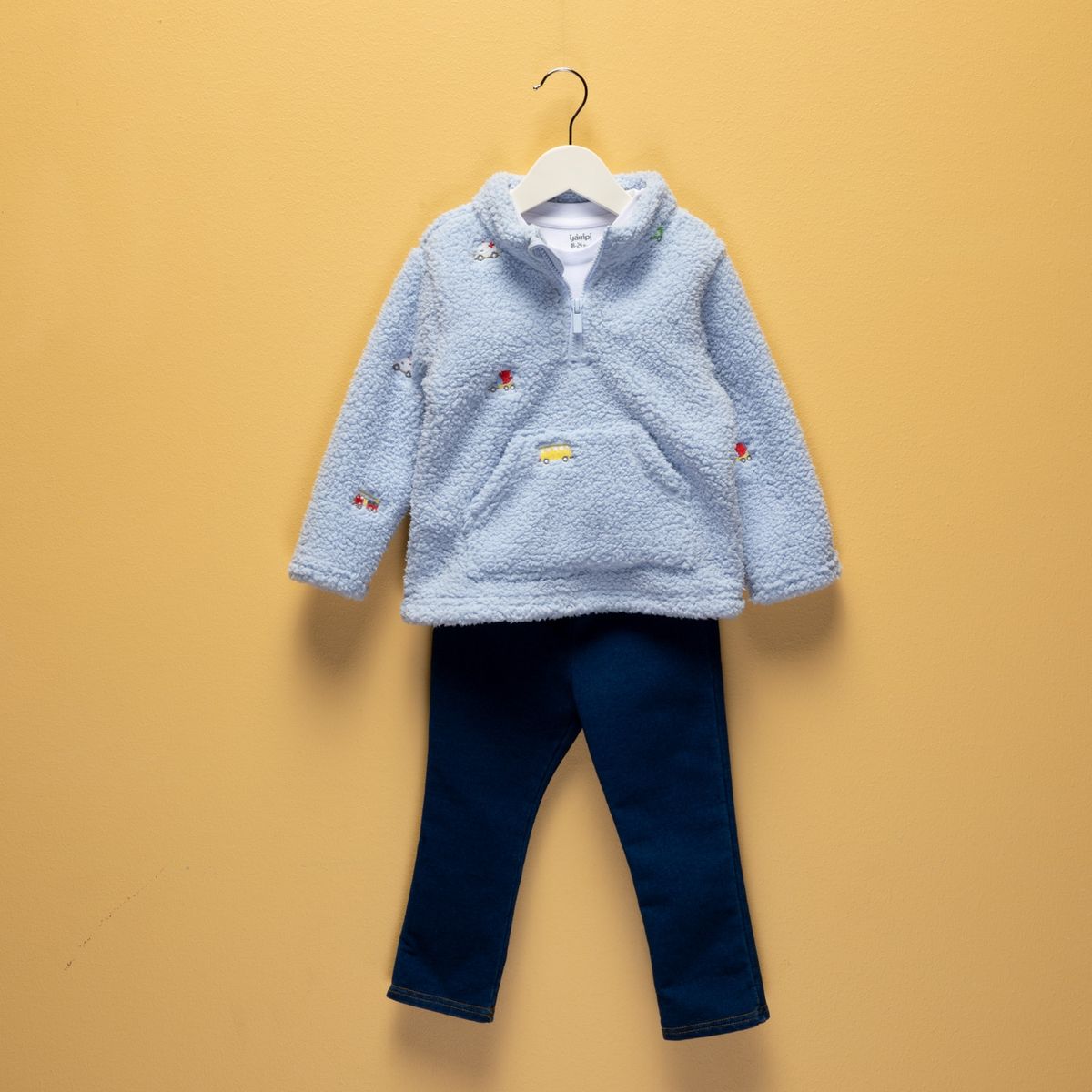 YAMP - Conjunto Bebé Niño 3 Piezas Algodón Yamp