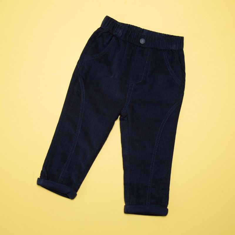 YAMP - Pantalón Bebé Niño Cotelé Cintura Elásticada Yamp