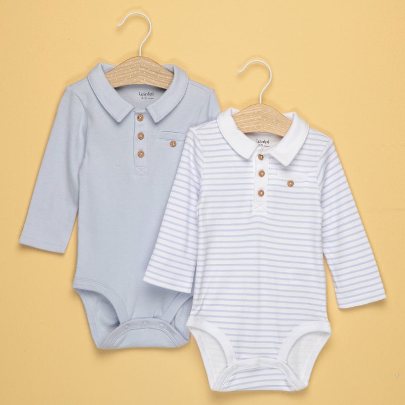 YAMP - Body Bebé Niño Pack De 2 Unidades Algodón Yamp
