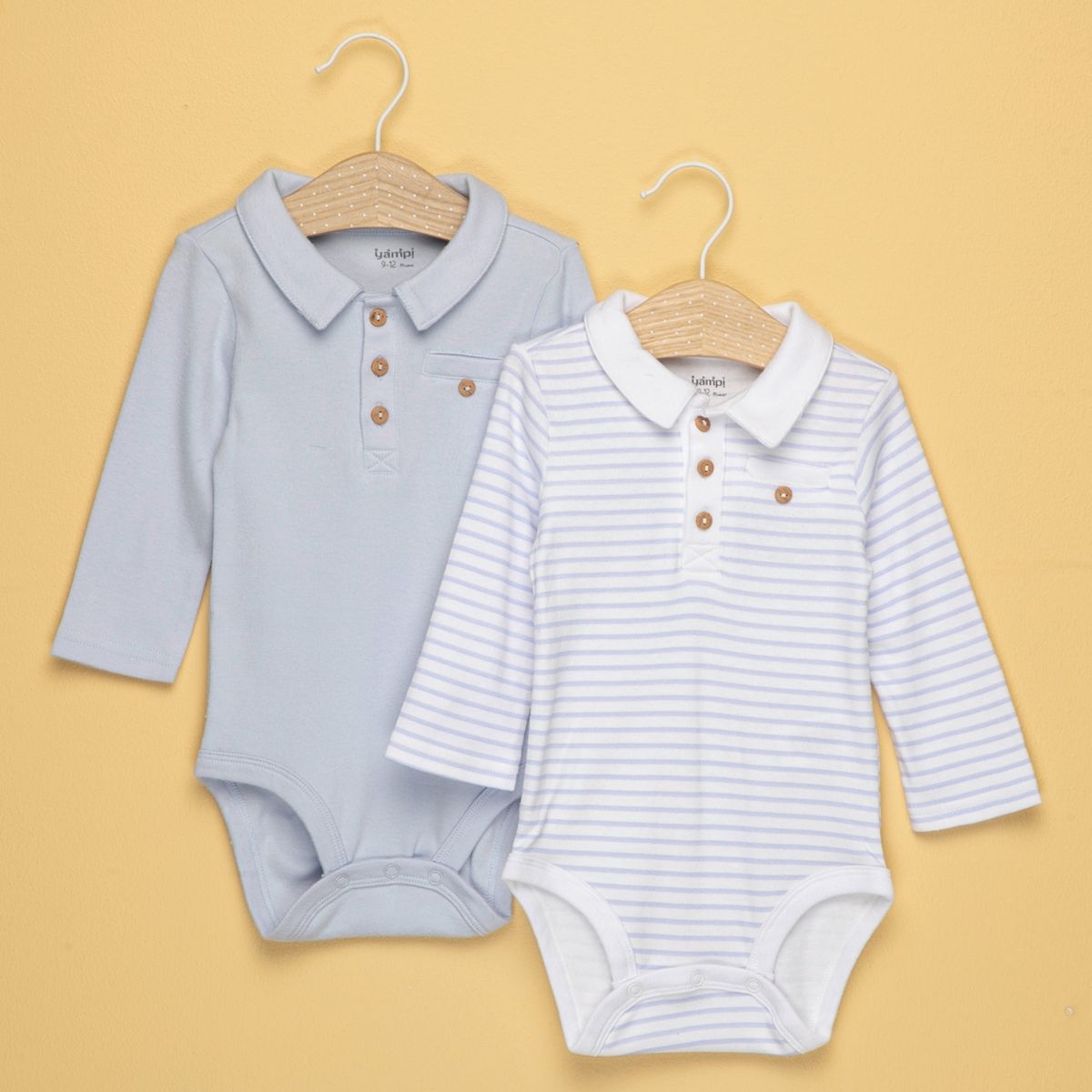 YAMP - Body Bebé Niño Pack De 2 Unidades Algodón Yamp