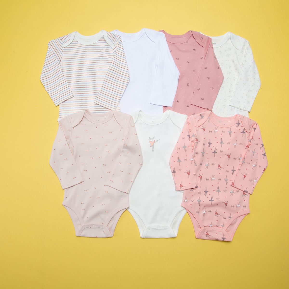 YAMP - Body Bebé Niña Pack De 7 Unidades Algodón Yamp