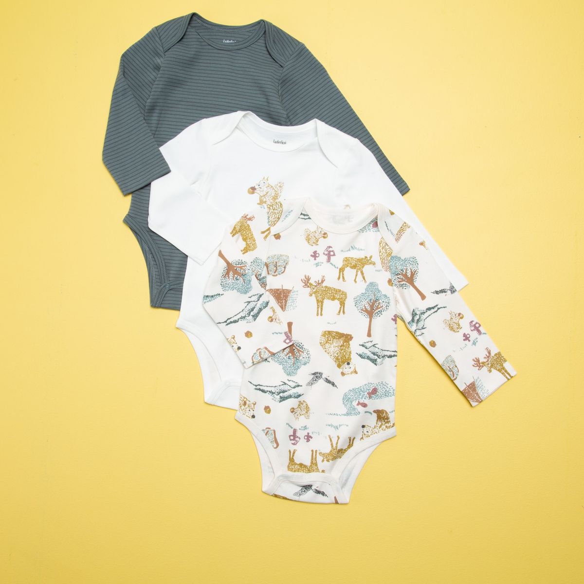 YAMP - Body Bebé Niño Pack De 3 Unidades Algodón Yamp