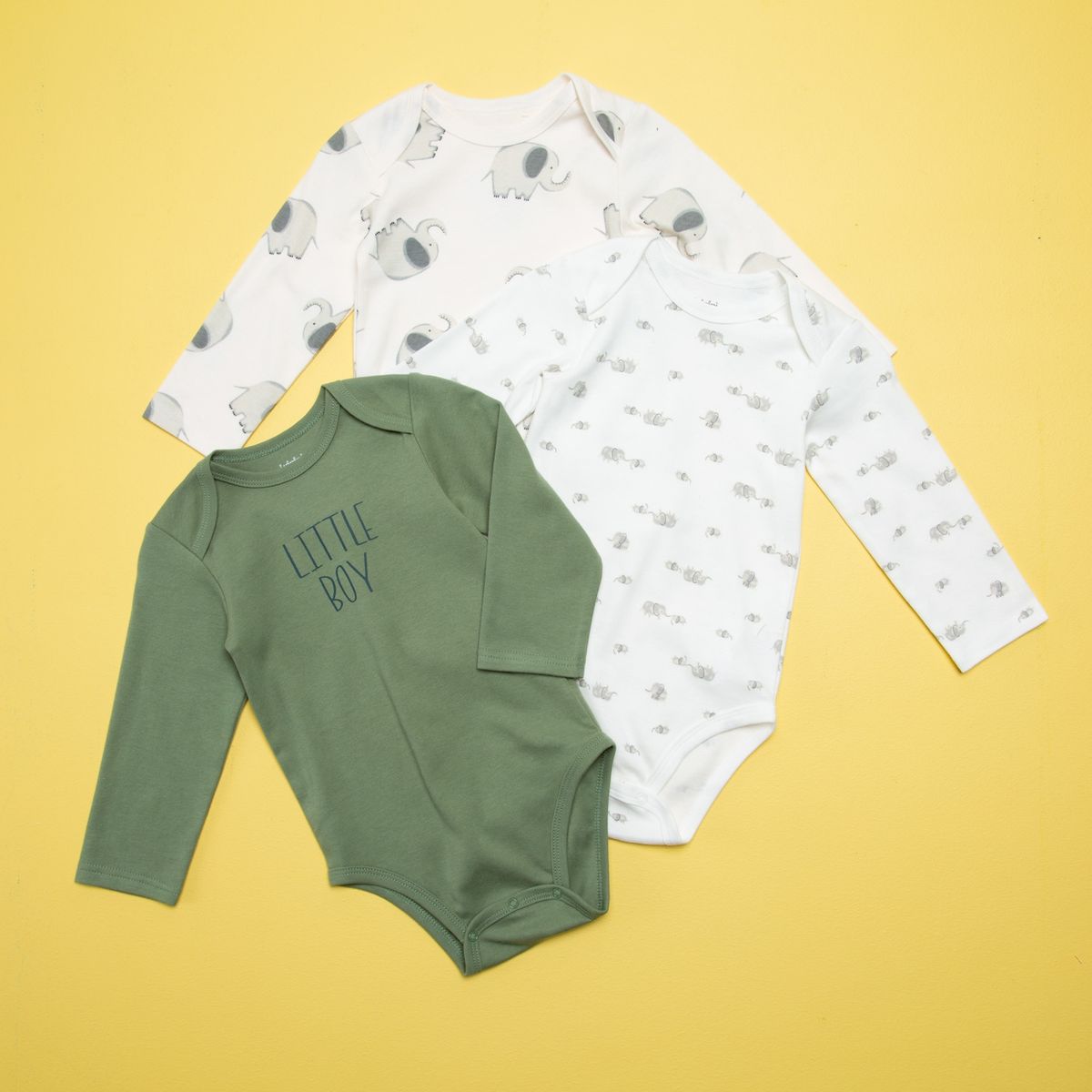 YAMP - Body Bebé Niño Pack De 3 Unidades Algodón Yamp