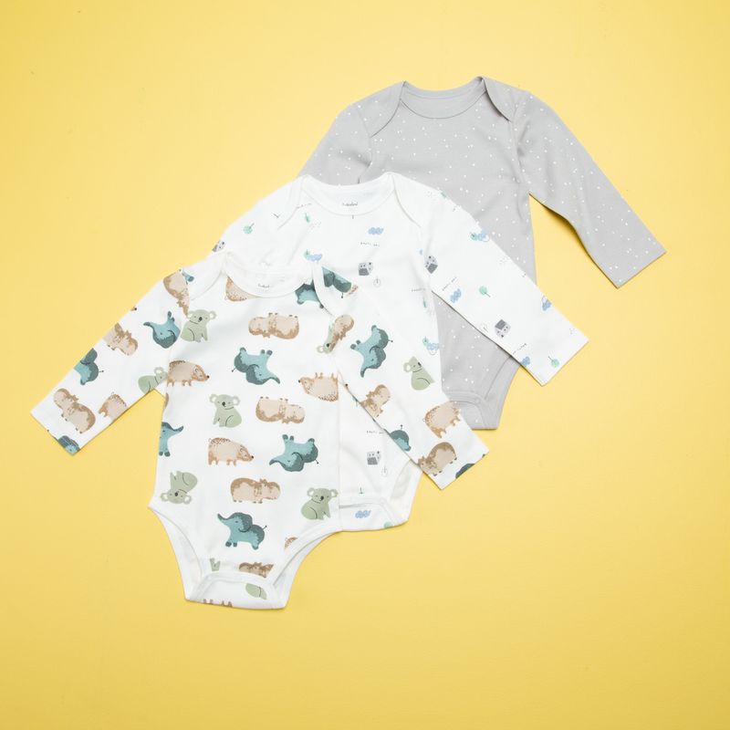 YAMP - Body Bebé Niño Pack De 3 Unidades Algodón Yamp