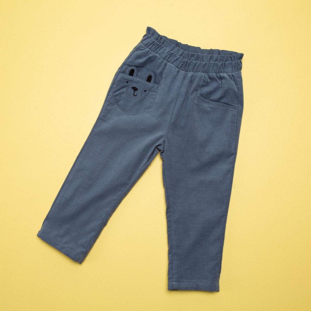 YAMP - Pantalón Bebé Niña Cotelé Cintura Elásticada Yamp