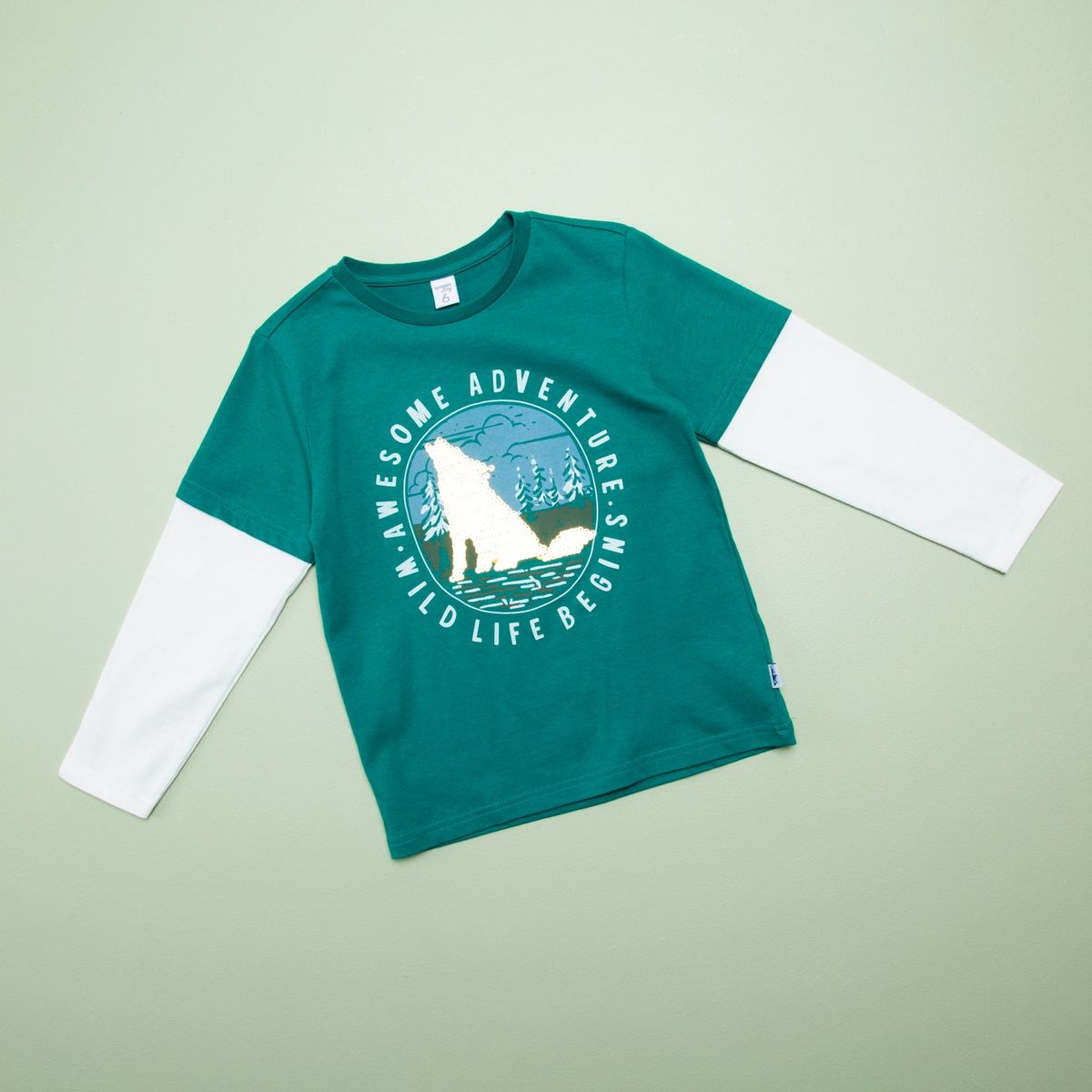 YAMP - Polera Niño Algodón Doble Manga Yamp