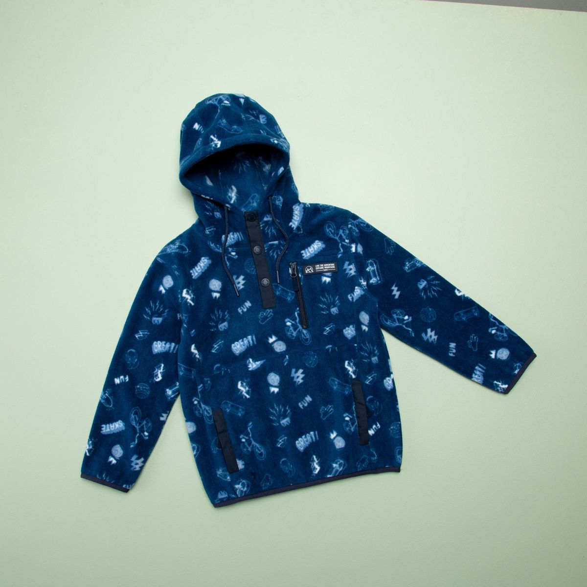 YAMP - Polerón Polar Niño Con Gorro Yamp