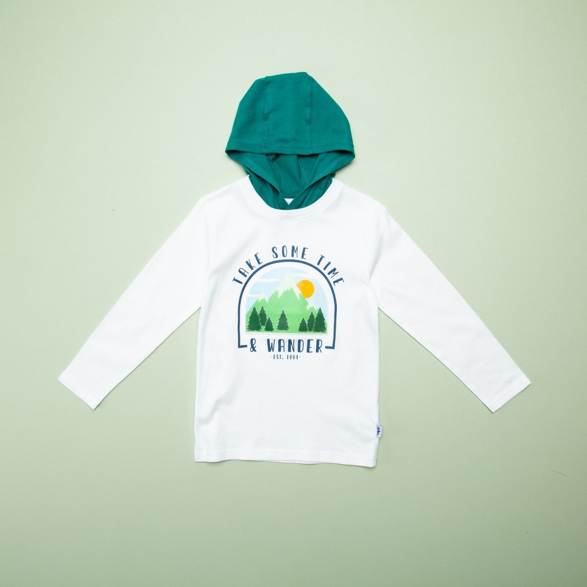 YAMP - Polera Con Gorro Niño Algodón Yamp