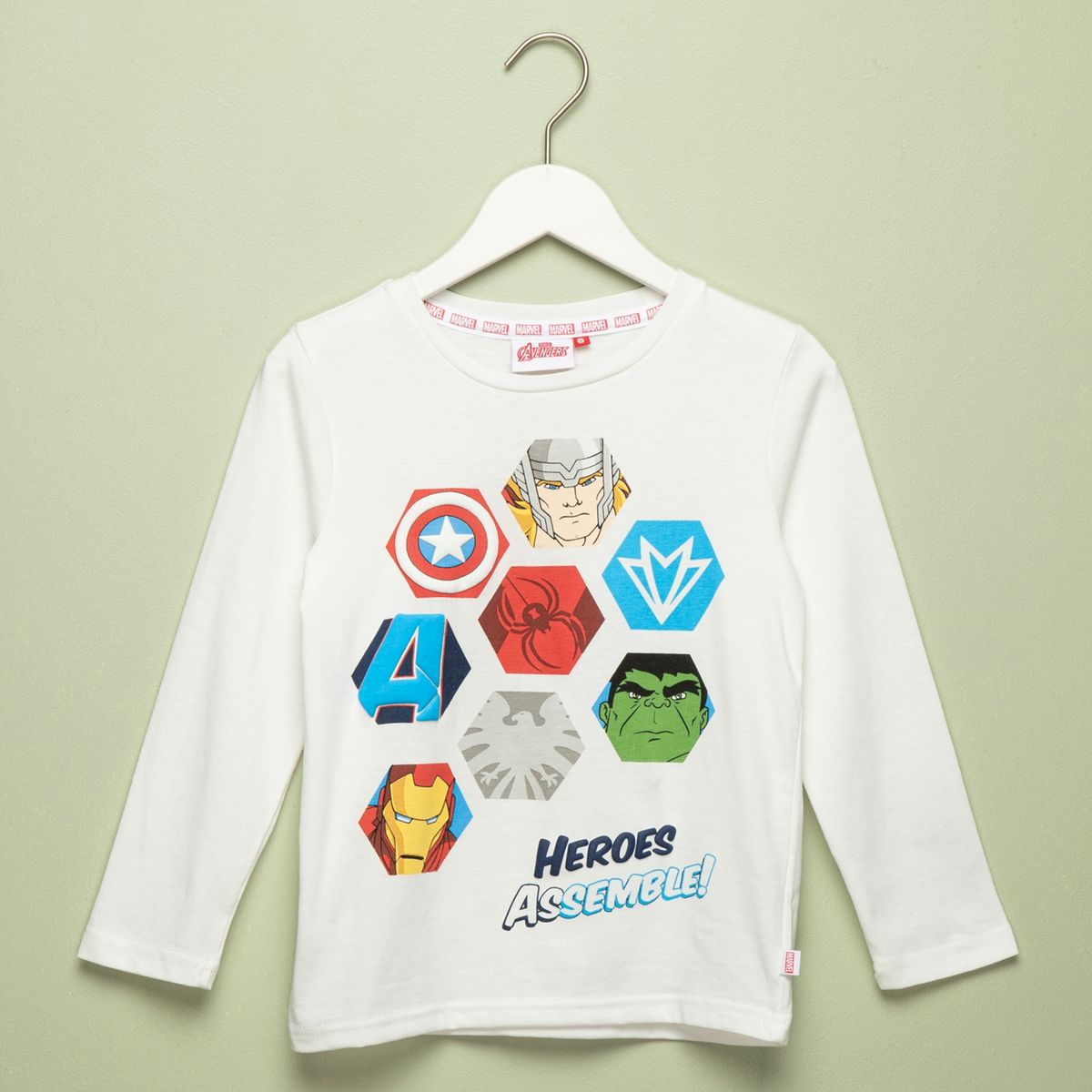 AVENGERS - Polera Niño Algodón Avengers