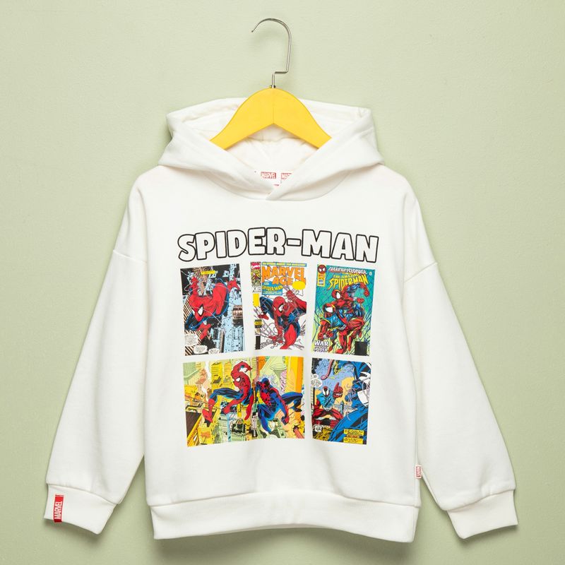 MARVEL - Polerón Niño Algodón Con Gorro Marvel