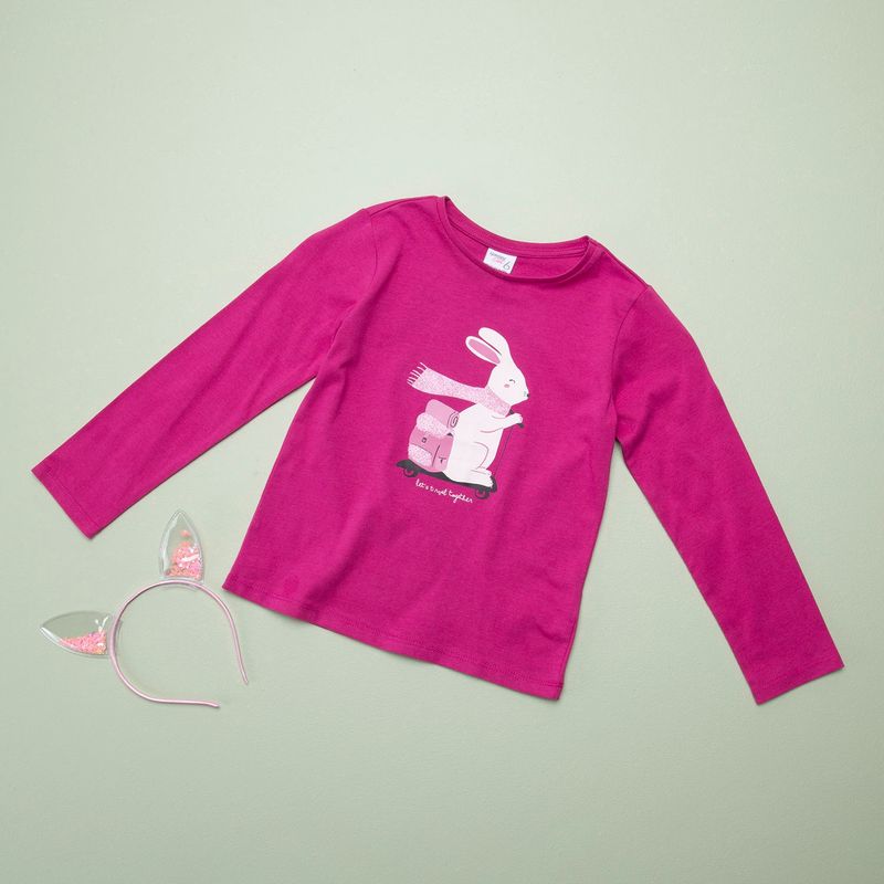 YAMP - Polera Con Accesorio Niña Algodón Yamp