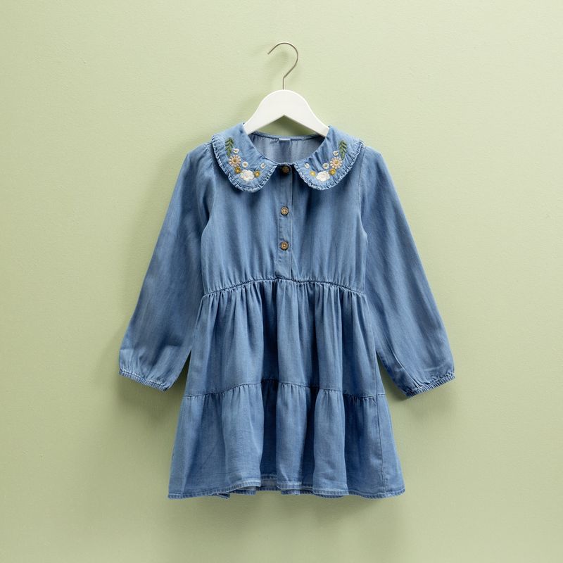 YAMP - Vestido Niña Con Cuello Yamp
