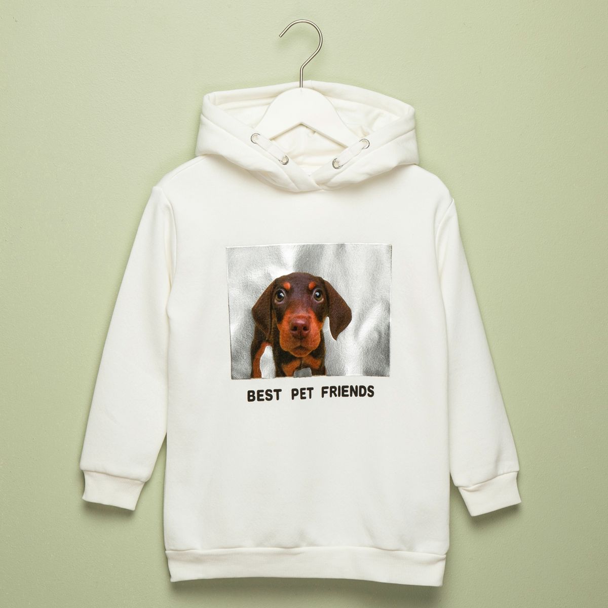 YAMP - Polerón Niña Algodón Con Gorro Yamp