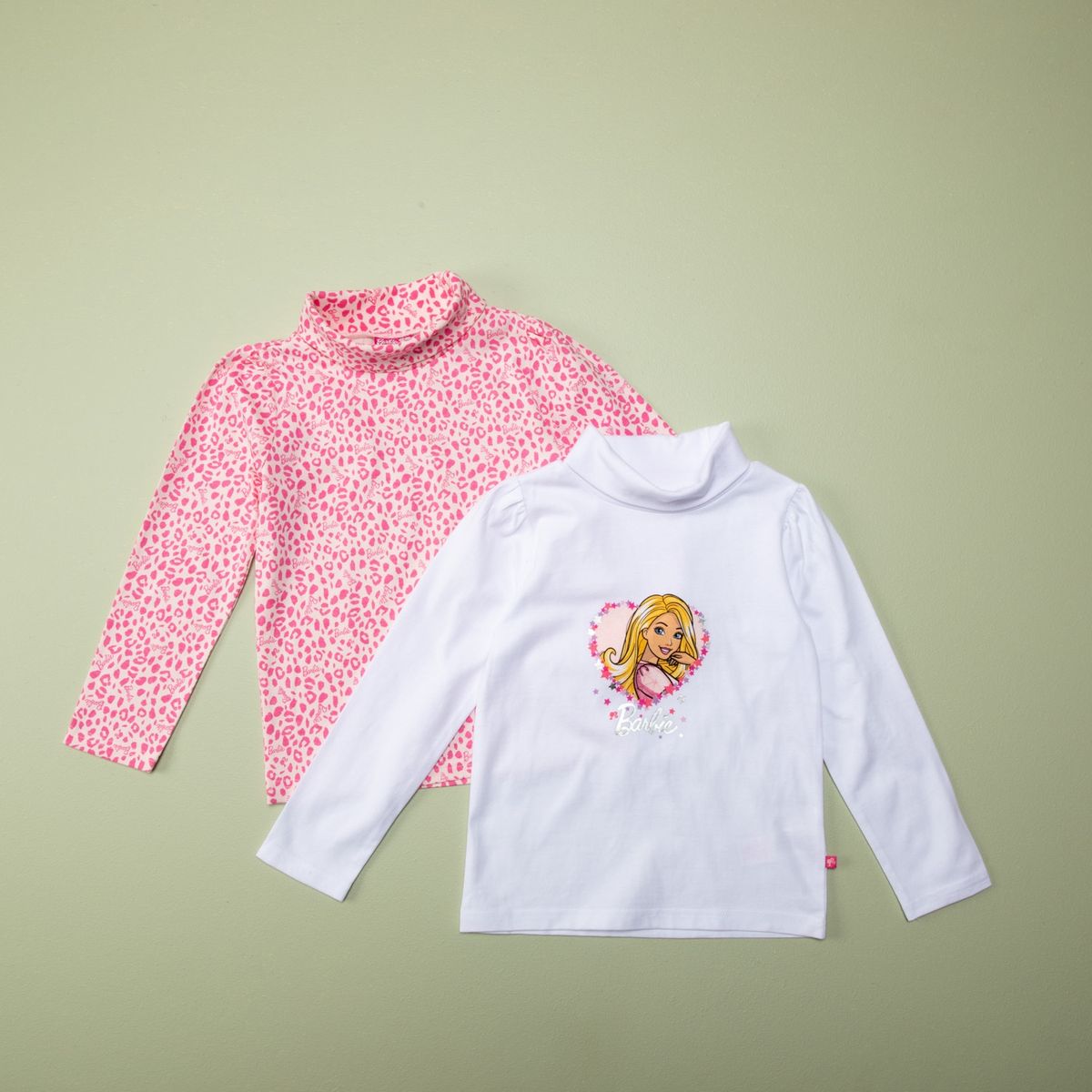 BARBIE - Beatle Niña Pack De 2 Unidades Algodón Con Cuello Barbie