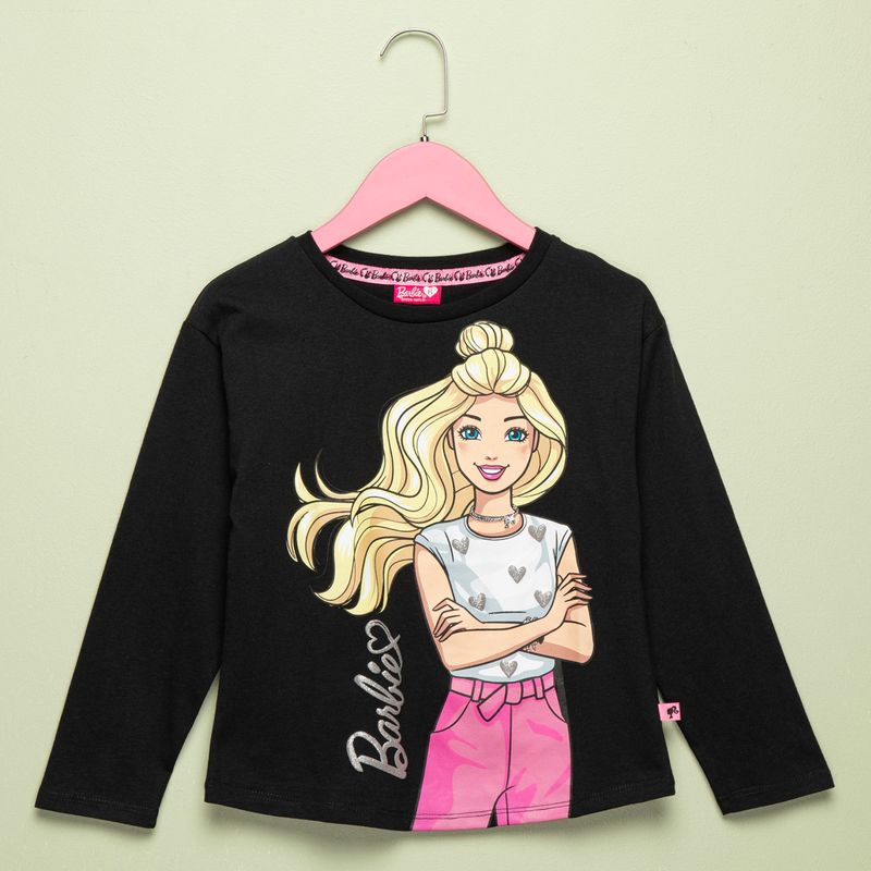BARBIE - Polera Niña Algodón Barbie