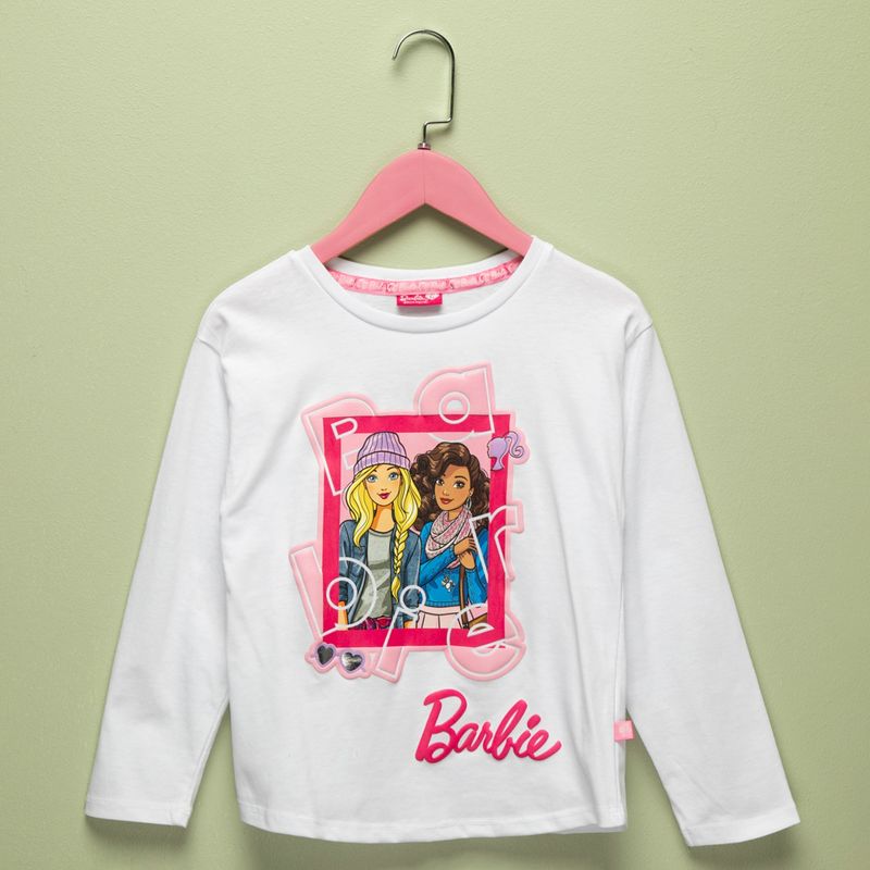 BARBIE - Polera Niña Algodón Barbie
