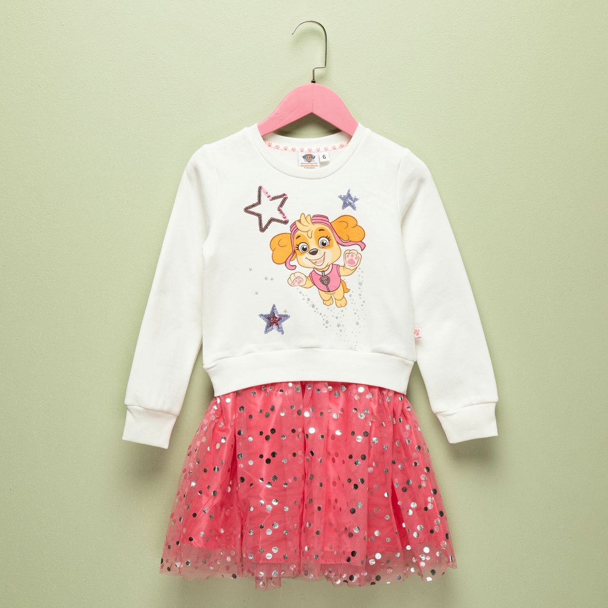 PAW PATROL - Vestido Tutú Niña Algodón Paw Patrol