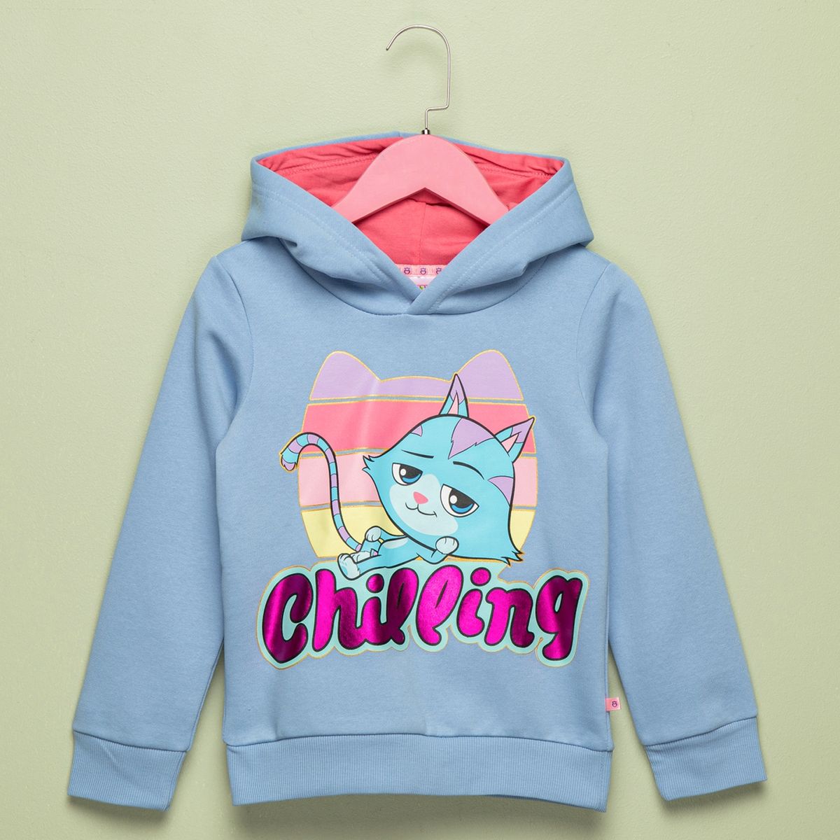 LA CASA DE GABBY - Polerón Niña Algodón Con Gorro La Casa de Gabby