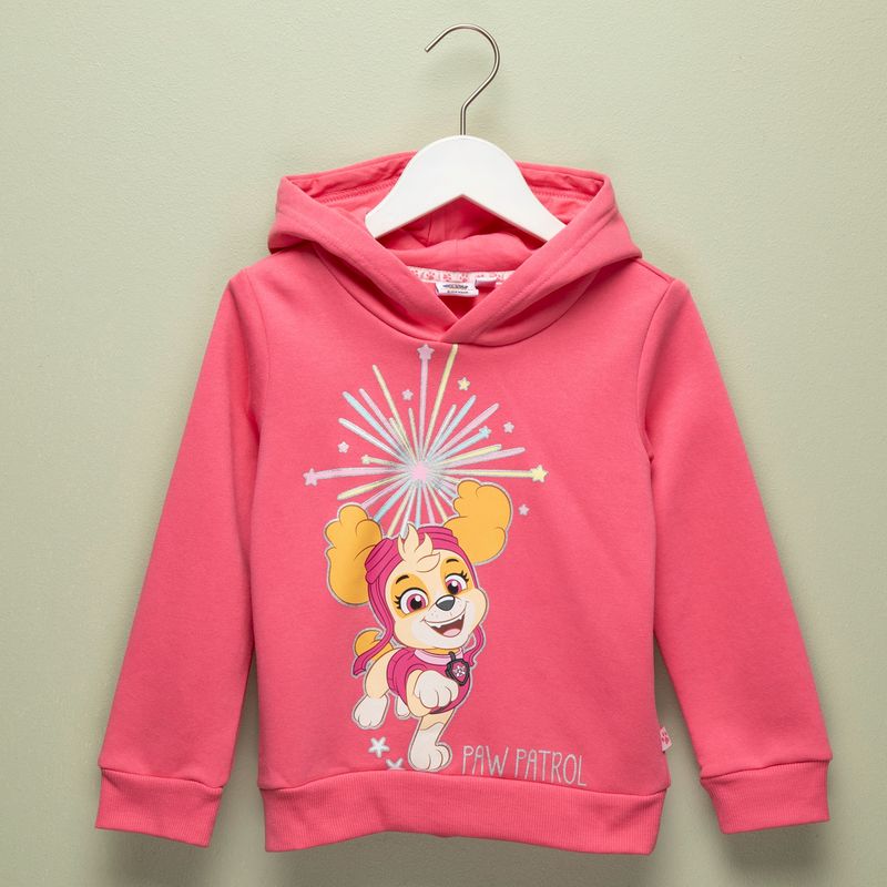 PAW PATROL - Polerón Niña Algodón Con Gorro Paw Patrol