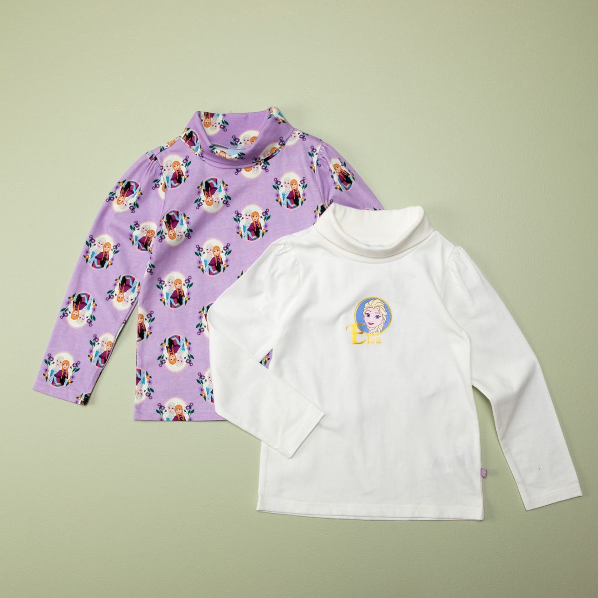 FROZEN - Beatle Niña Pack De 2 Unidades Algodón Con Cuello Frozen