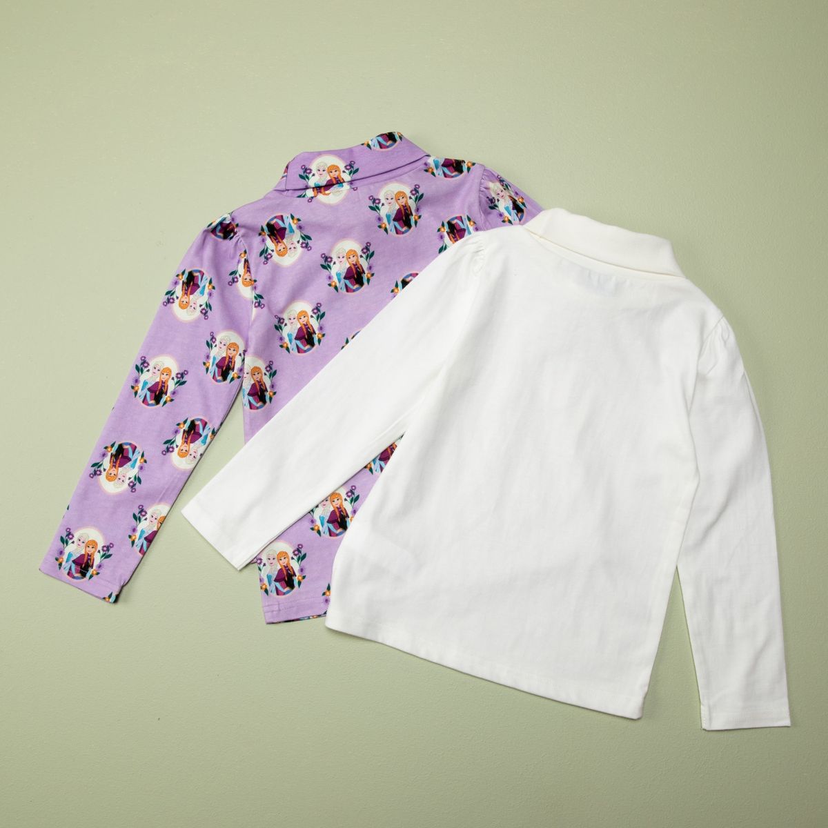 FROZEN - Beatle Niña Pack De 2 Unidades Algodón Con Cuello Frozen