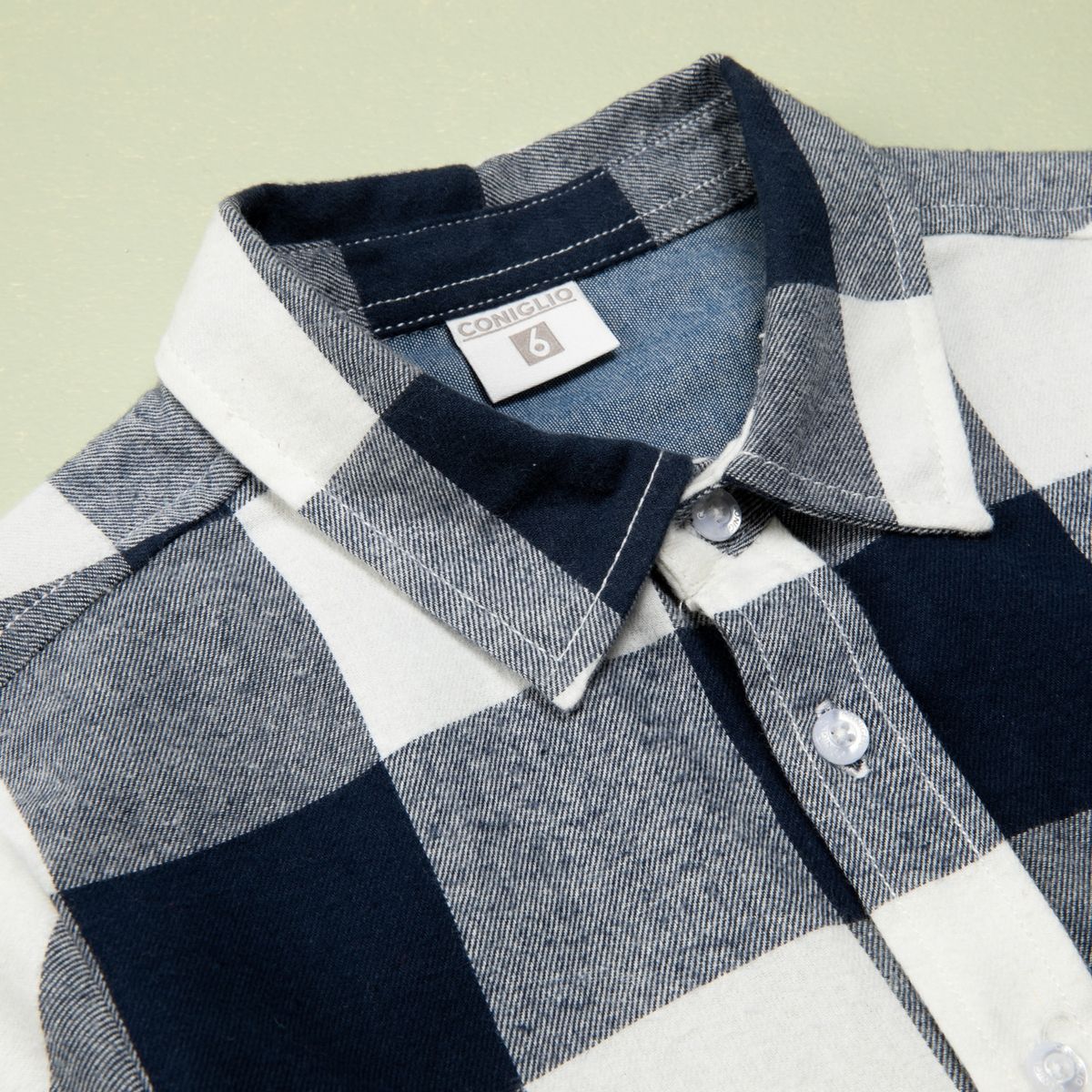 CONIGLIO - Camisa Niño Algodón Manga Remangable Coniglio