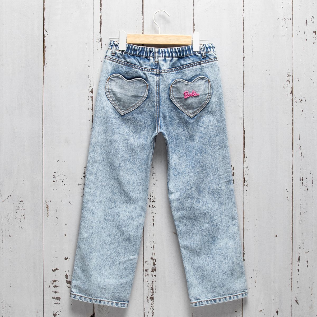 BARBIE - Jeans Niña Algodón Cintura Elásticada Barbie