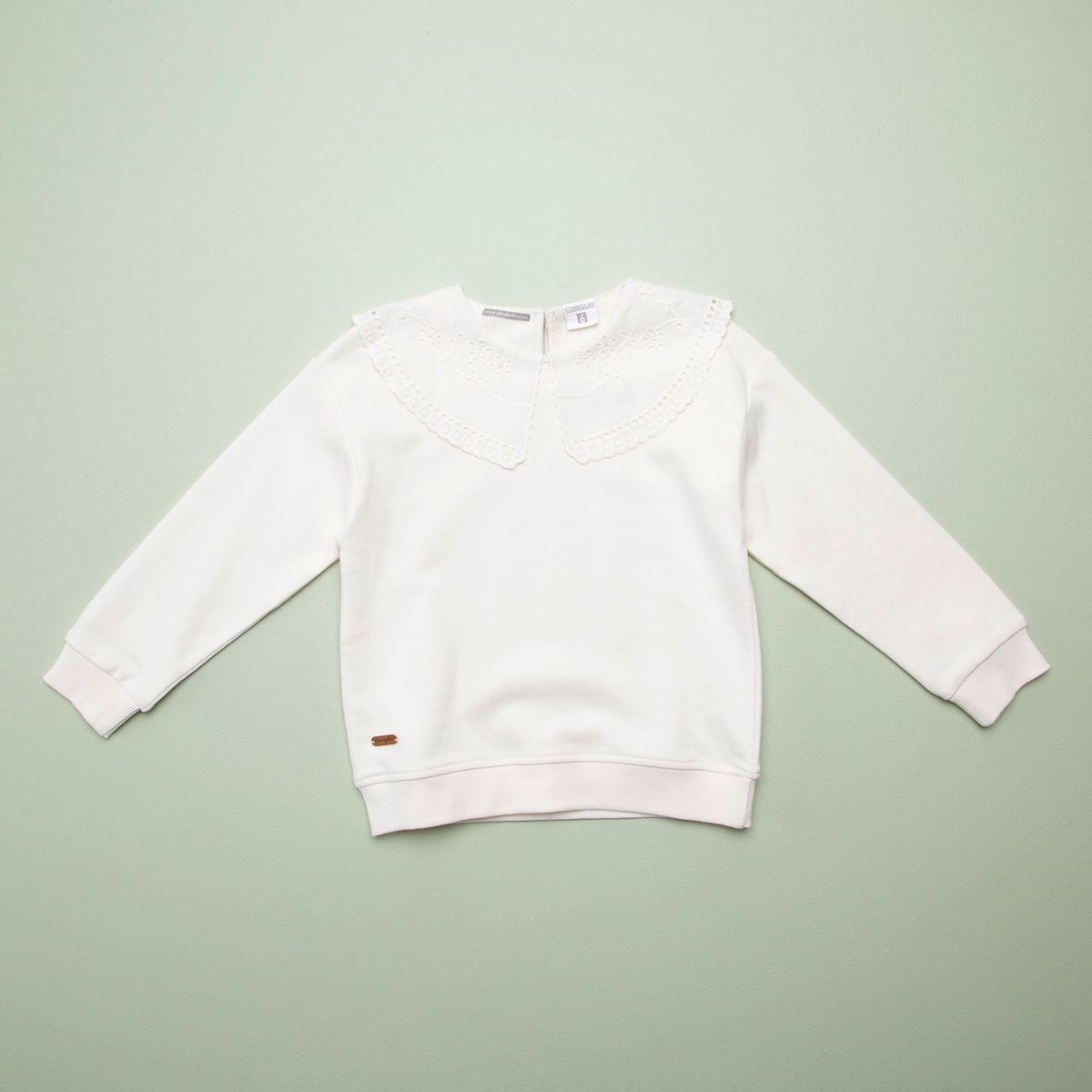 CONIGLIO - Polerón Niña Algodón Con Cuello Coniglio