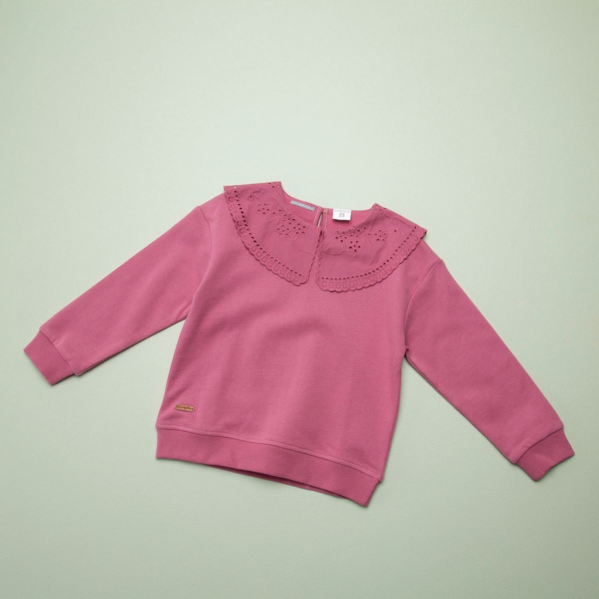 CONIGLIO - Polerón Niña Algodón Con Cuello Coniglio